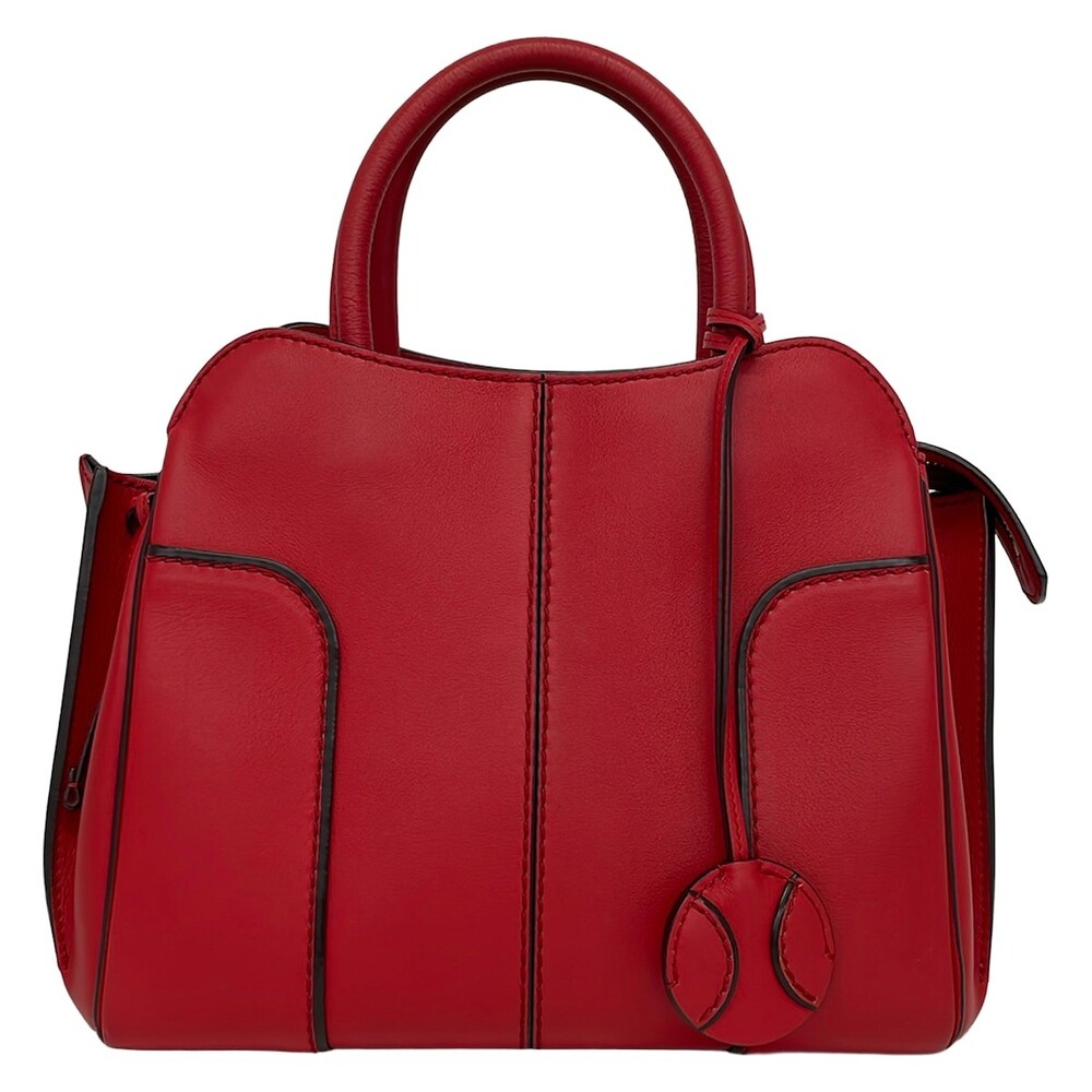 Tod's Sella Red Leather Handbag #329323T51B